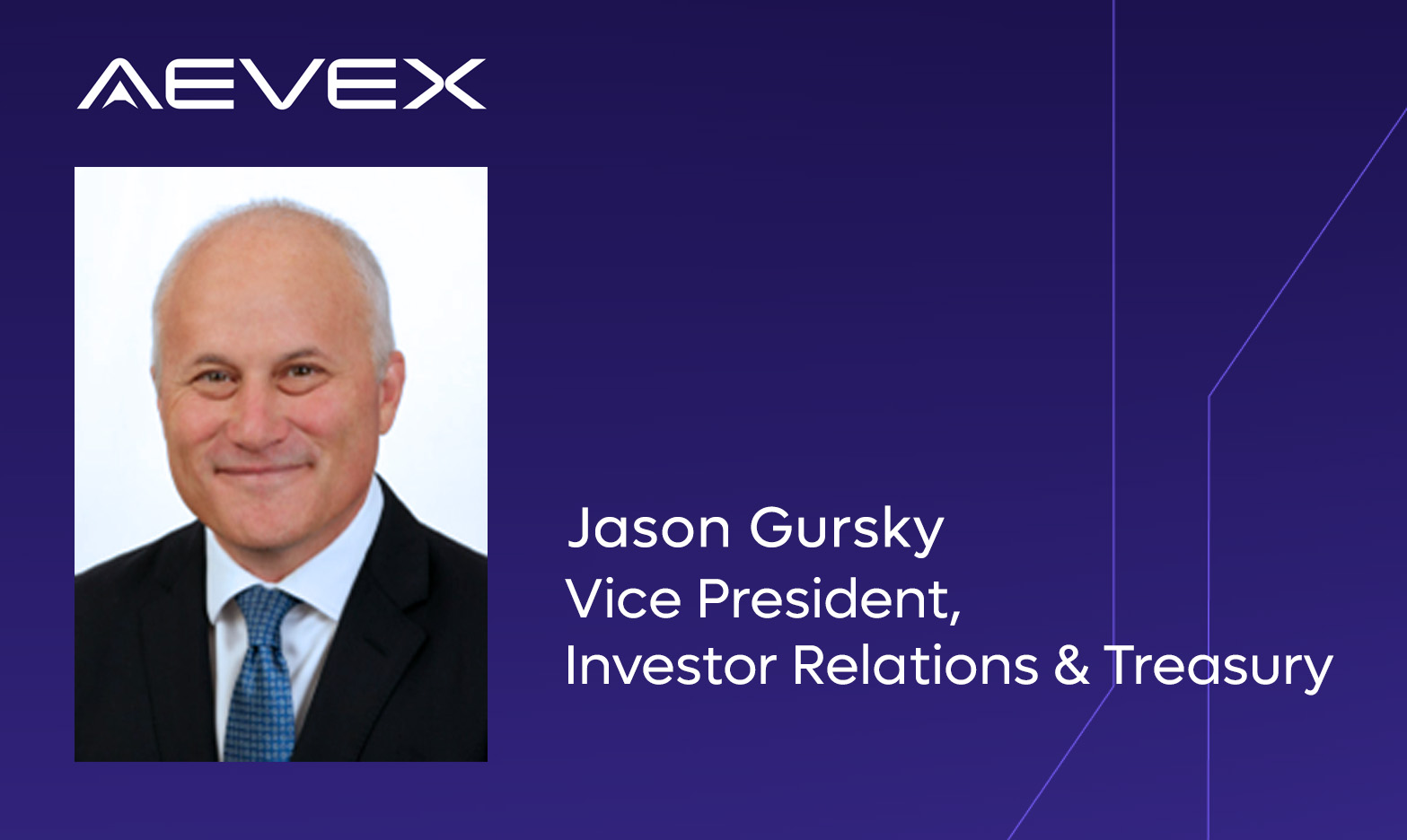 AEVEX Appoints Jason Gursky Vice President of Investor Relations and Treasury